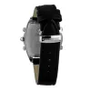 CHRONOTECH MAN CT7677M-02 analógové quartzové hodinky 45mm čierny ciferník kožený remienok