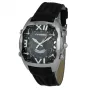 CHRONOTECH MAN CT7677M-02 analógové quartzové hodinky 45mm čierny ciferník kožený remienok