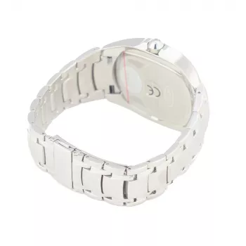 CHRONOTECH MAN CT7988M-65M analógové quartz hodinky 41mm nehrdzavejúca oceľ čierny ciferník strieborný milánsky remienok