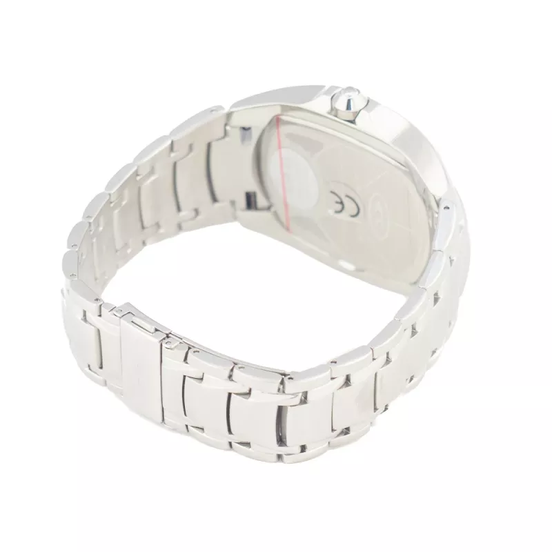 CHRONOTECH MAN CT7988M-65M analógové quartz hodinky 41mm nehrdzavejúca oceľ čierny ciferník strieborný milánsky remienok