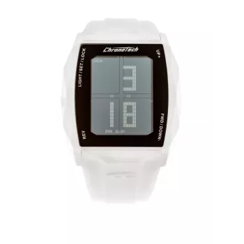 CHRONOTECH MAN RW0024 40mm analógové quartzové hodinky s čiernym ciferníkom a koženým remienkom