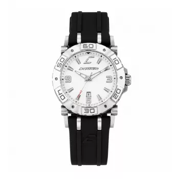 CHRONOTECH pánske RW0038 analógové quartzové hodinky 39mm puzdro z nerezovej ocele čierny ciferník čierny kožený remienok