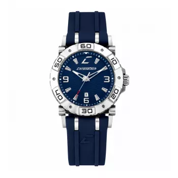 CHRONOTECH pánske hodinky RW0039 39 mm nerezová oceľ analógové quartz čierny ciferník kožený remienok