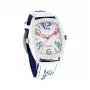 CHRONOTECH unisex hodinky CT7696M-13 (40mm) - analógové quartz, nerezová oceľ, čierny ciferník, kožený remienok