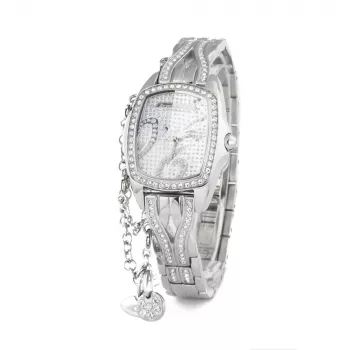 CHRONOTECH Woman CT7008LS-06M 27mm quartz analogové hodinky nerezová oceľ strieborná