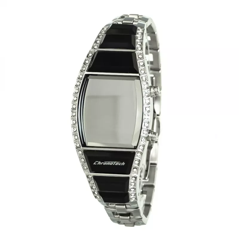 CHRONOTECH Woman CT7122LS-03M quartz analógové hodinky 28mm strieborná nerezová oceľ