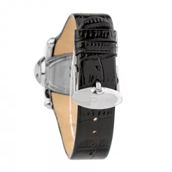 CHRONOTECH Woman CT7681M-30S quartz analógové náramkové hodinky 48 mm čierny ciferník kožený náramok