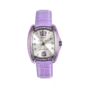 Chronotech dámske hodinky RW0003 analógové quartz 30 mm nerezové puzdro biely ciferník čierny kožený remienok