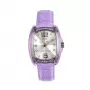 Chronotech dámske hodinky RW0003 analógové quartz 30 mm nerezové puzdro biely ciferník čierny kožený remienok