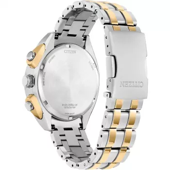 CITIZEN Eco-Drive chronograph pánske hodinky CA4544-53L 43 mm modrý ciferník nehrdzavejúca oceľ