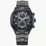 CITIZEN Eco-Drive chronograf nerezová oceľ hodinky CA0438-52E 41mm