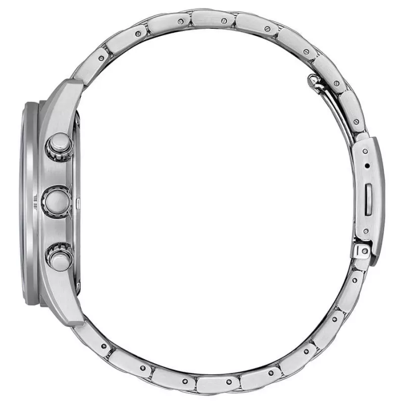 CITIZEN Eco-Drive chronograf hodinky CA0770-72X 43 mm oceľ zelený ciferník pánske