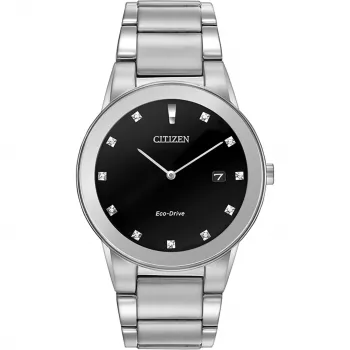 CITIZEN Eco-Drive pánske hodinky AU1060-51G 40 mm nerezová oceľ čierny ciferník