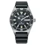 CITIZEN pánske potápačské automatické hodinky NY0120-01E 41mm čierny ciferník čierny gumený remienok