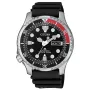 CITIZEN pánske automatické potápačské hodinky NY0085-19E 42mm čierny ciferník čierny gumený remienok