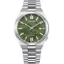 CITIZEN pánske automatické hodinky NJ0159-86X 40mm zlatý oceľový náramok zelený ciferník