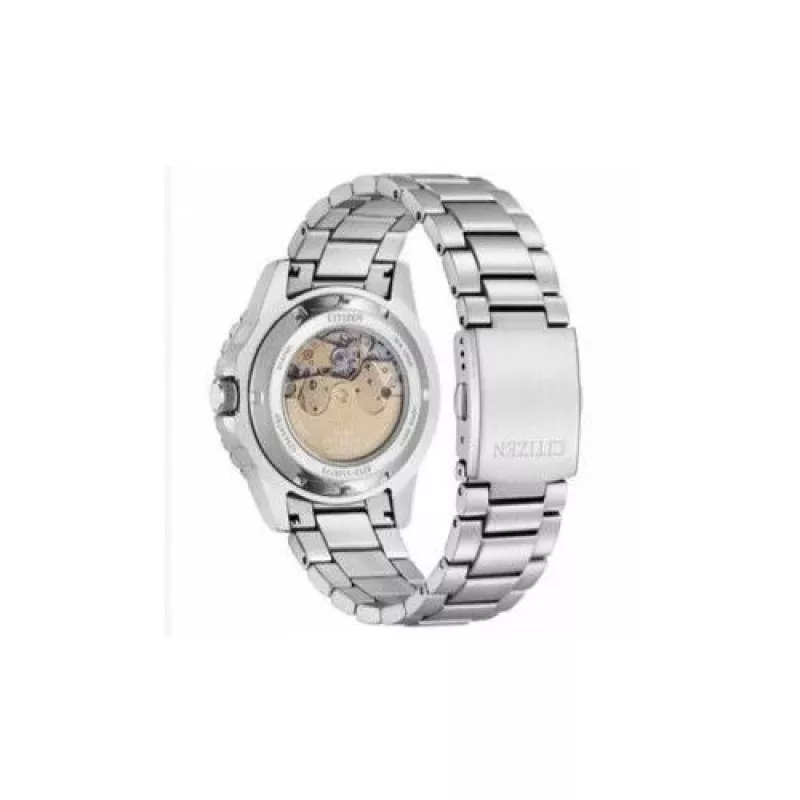 CITIZEN pánske automatické hodinky NJ0170-83X 43mm nehrdzavejúca oceľ zelený ciferník