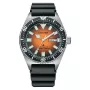 CITIZEN pánske automatické hodinky NY0120-01Z 41mm oranžový ciferník polyuretánový remienok
