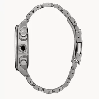 CITIZEN pánske Eco-Drive chronograf hodinky z ušľachtilej ocele CA4540-54A 43mm