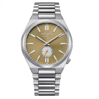 CITIZEN pánske automatické hodinky NK5010-51X 40 mm zelený ciferník nerezová oceľ