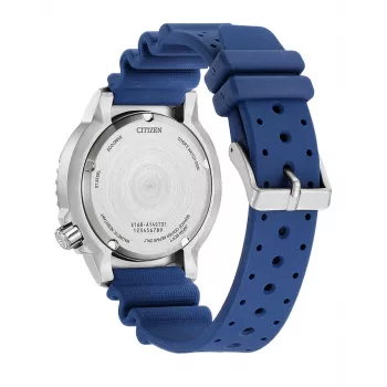 CITIZEN Promaster Diver Eco-Drive pánske hodinky BN0168-06L 44mm modrý ciferník modrý polyuretánový remienok
