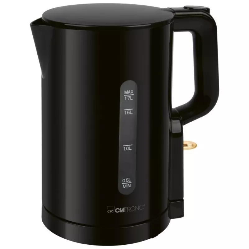 Clatronic WK 3835 bezdrôtová rýchlovarná kanvica 1,7 l 2200 W čierna plast