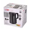 Clatronic WK 3835 bezdrôtová rýchlovarná kanvica 1,7 l 2200 W čierna plast