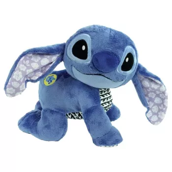 Clementoni Disney Baby Stitch We Crawl Together plyšová hračka, modrá, 25 cm, od narodenia
