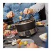 Cloer 6679 Elektrická fondue sada 1000W čierna nerezový hrniec 8 vidličiek