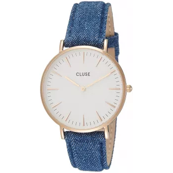 CLUSE La Bohème quartzové hodinky 38 mm oceľ zlatý mesh