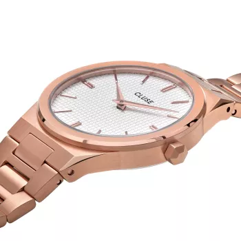 CLUSE Minuit dámske hodinky 33 mm ružové zlato nerez oceľ mesh