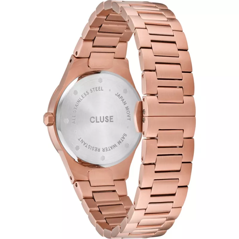CLUSE Minuit dámske hodinky 33 mm ružové zlato nerez oceľ mesh