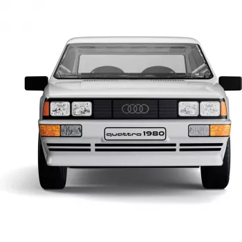 Cobi Audi Quattro 1980 biela 1:35 mierka stavebnicový set