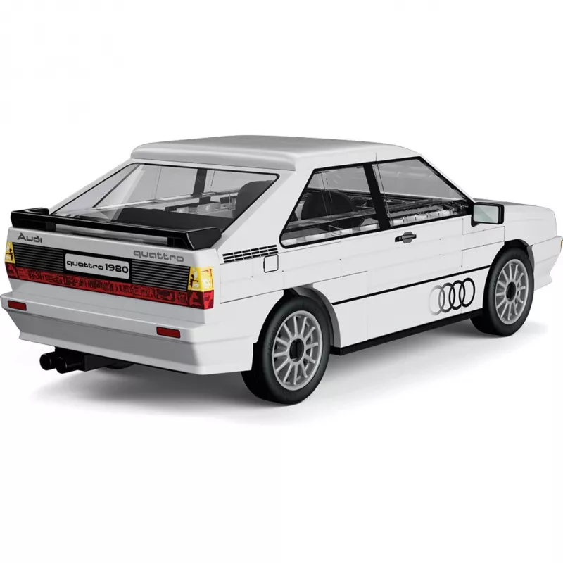 Cobi Audi Quattro 1980 biela 1:35 mierka stavebnicový set