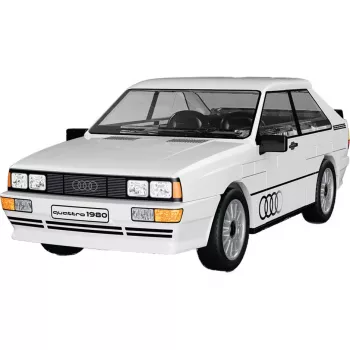 Cobi Audi Quattro 1980 biela 1:35 mierka stavebnicový set