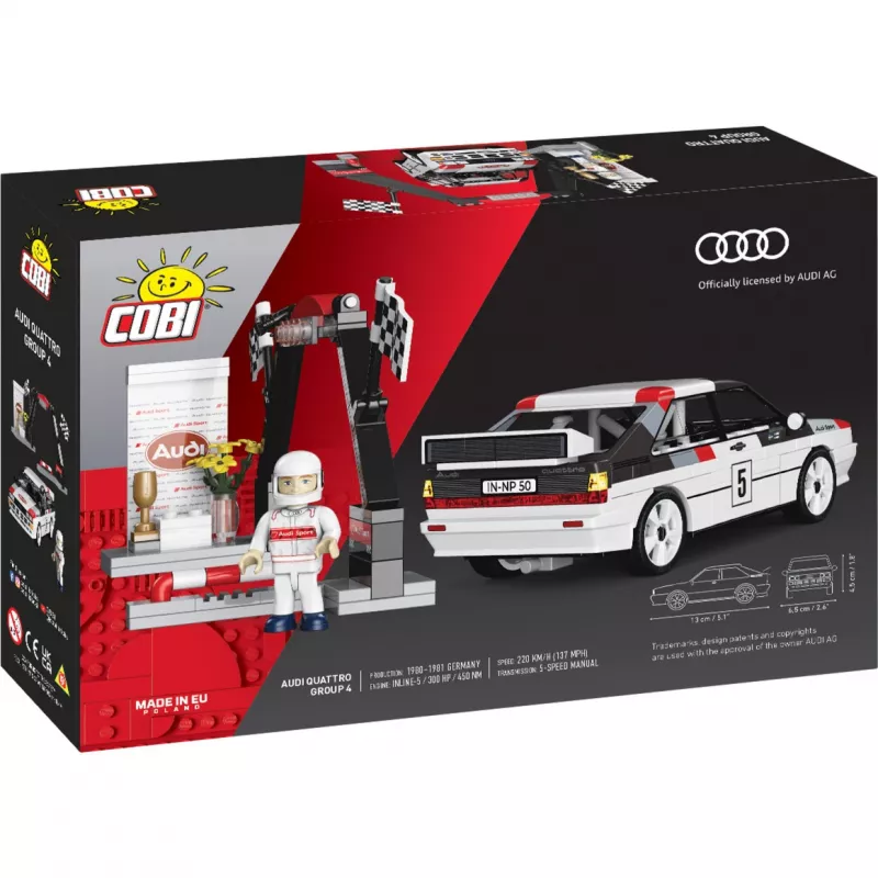 Cobi Audi Quattro Group 4 sada kociek (mierka 1:35, 240 dielov)