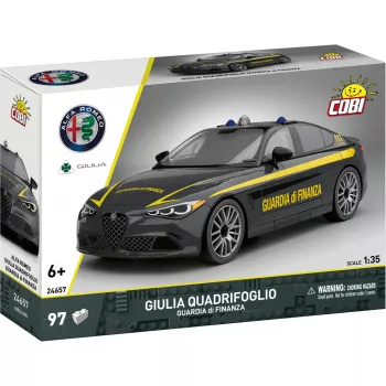 Cobi stavebnicový model Alfa Romeo Giulia Quadrifoglio Guardia di Finanza 1:35