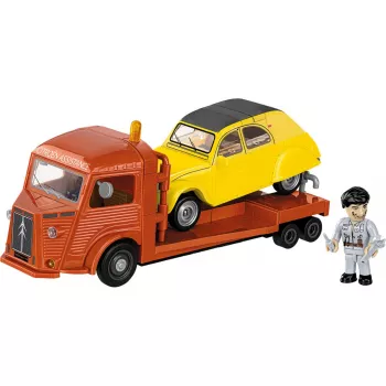 COBI Citroen Type H Car Transporter & 2CV Type AZ (mierka 1:35)