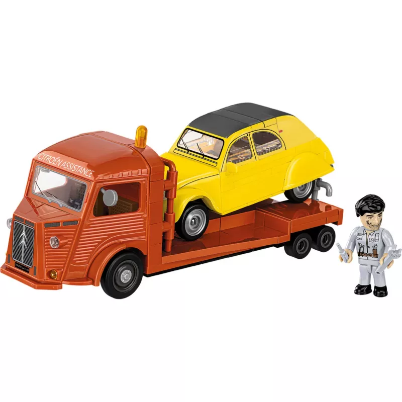 COBI Citroen Type H Car Transporter & 2CV Type AZ (mierka 1:35)
