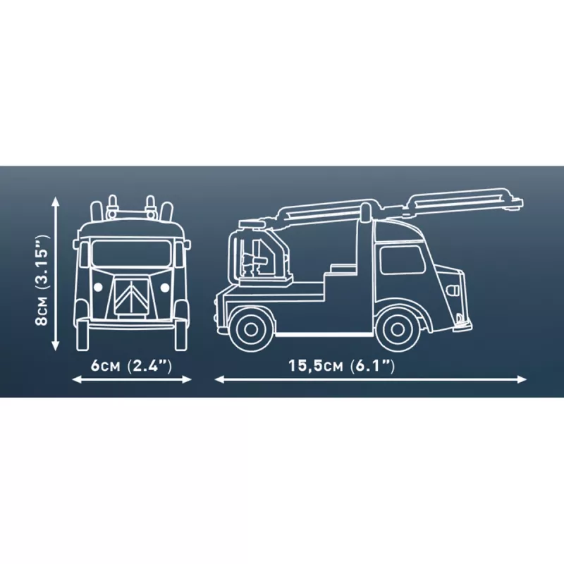 COBI Citroen Type H Pompiers (mierka 1:35) plastový model