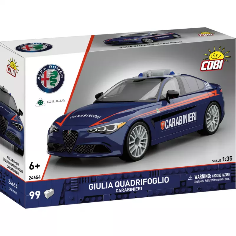 Cobi Giulia Quadrifoglio Carabinieri stavebnica 1:35
