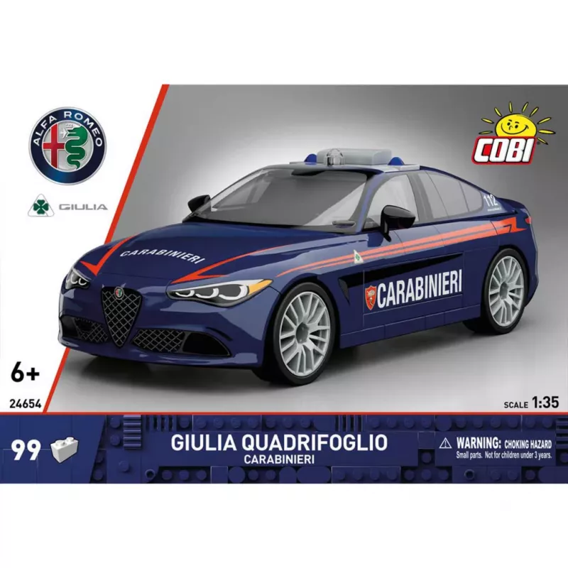 Cobi Giulia Quadrifoglio Carabinieri stavebnica 1:35