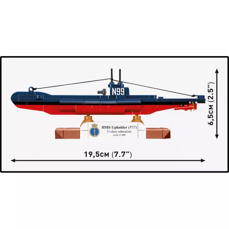 COBI HMS Upholder (P37) ponorka triedy U 1:300 stavebnica 4862