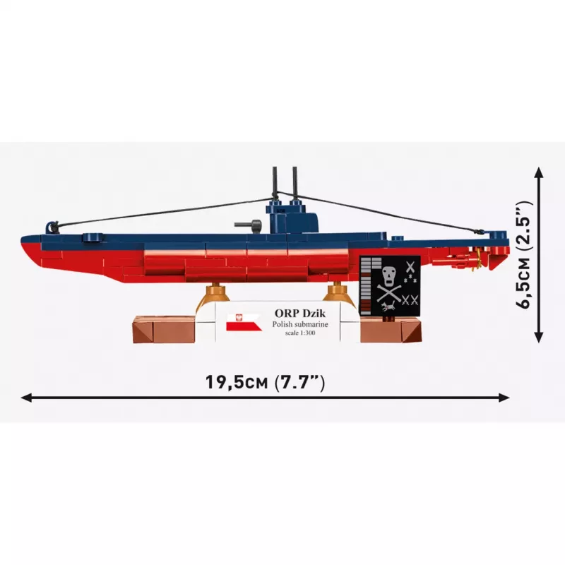 COBI ORP Dzik poľská ponorka (mierka 1:300)