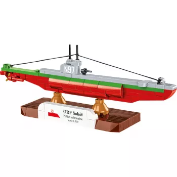 COBI ORP Sokół poľská ponorka papierový model 1:300