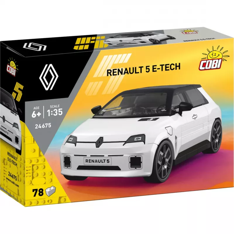 Cobi Renault 5 E-Tech White stavebnica 1:35