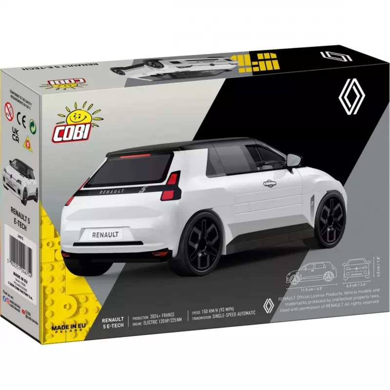 Cobi Renault 5 E-Tech White stavebnica 1:35