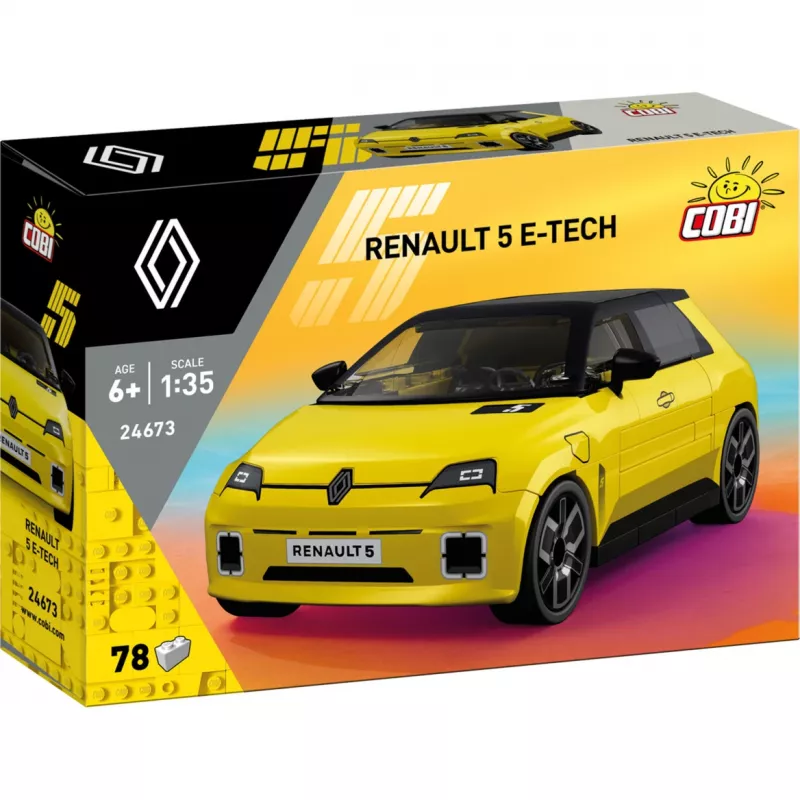 COBI Renault 5 E-Tech žltý 1:35