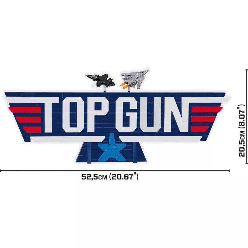 COBI Top Gun Logo F-14 Tomcat bojové lietadlo stavebnica 732 dielov