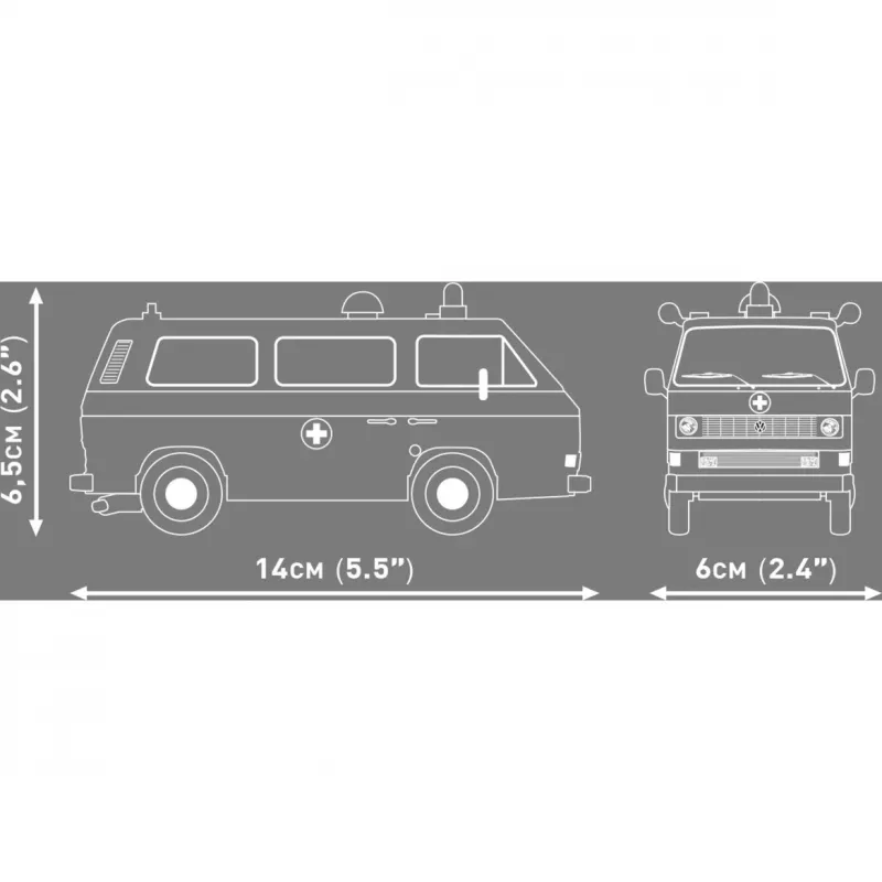 COBI Volkswagen T3 Ambulance plastový model 1:35